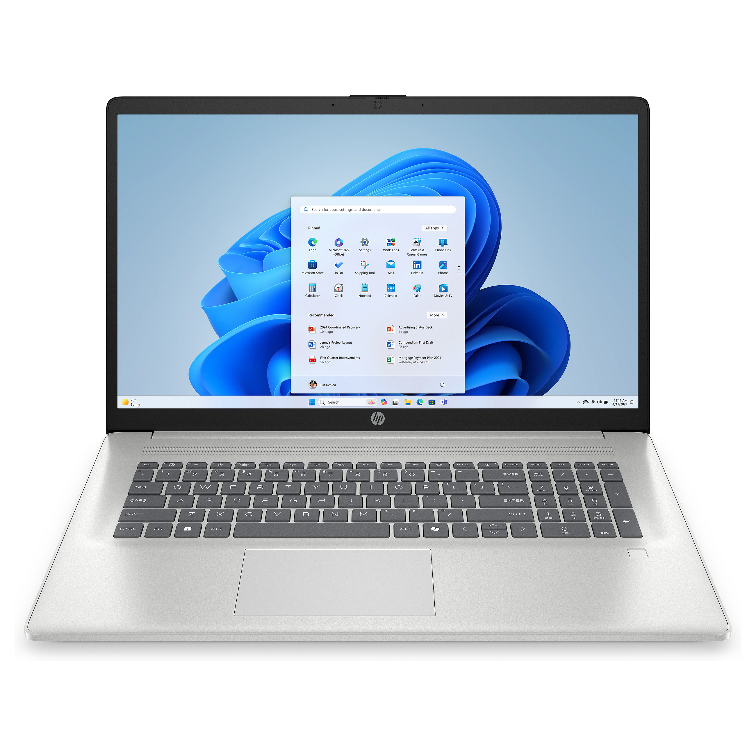 Laptop HP 17-cp2653ng (17.3" FHD, AMD Ryzen 5 5625U, 16 GB RAM, 512 GB SSD, non-HR tipkovnica)