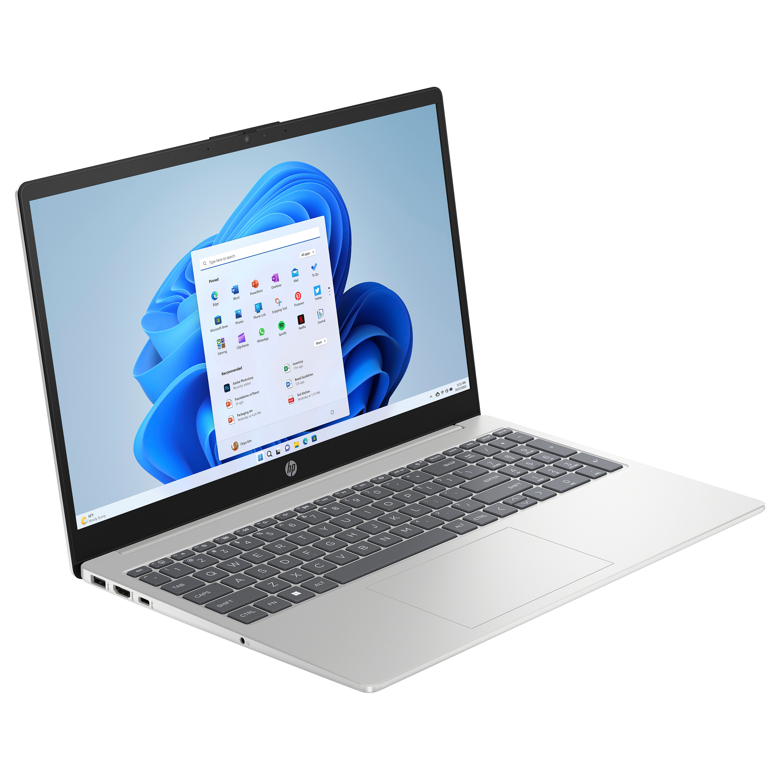 Laptop HP 15-fc0082ng (15.6" FHD, AMD Ryzen 7 7730U, 16 GB RAM, 512 GB SSD, non-HR tipkovnica)-1