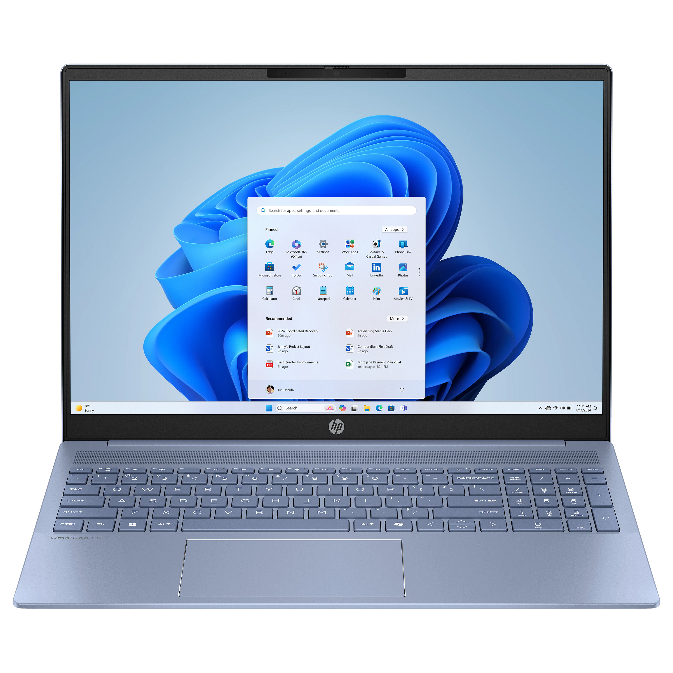 Laptop HP OmniBook 5 16-af1454ng (16" 2K, Intel Core Ultra 5 225U, 16 GB, 512 GB SSD, non-HR tipkovnica)-1