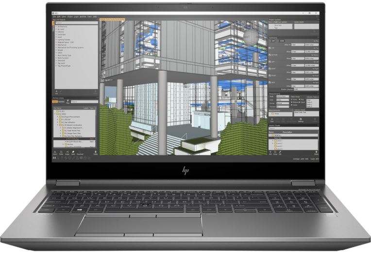 Laptop HP ZBook Fury 15 G7 (15,6", FHD, Intel Core i7-10850H, 32GB, 1TB SSD, NVIDIA Quadro T1000, Windows 11 Pro, DE tipkovnica, siva boja) - KORIŠTENI