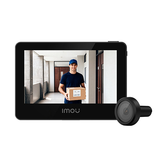 Pametno video zvono IMOU Smart Door View VD1 (1080p, 4.3" zaslon, 4600 mAh, PIR detekcija)