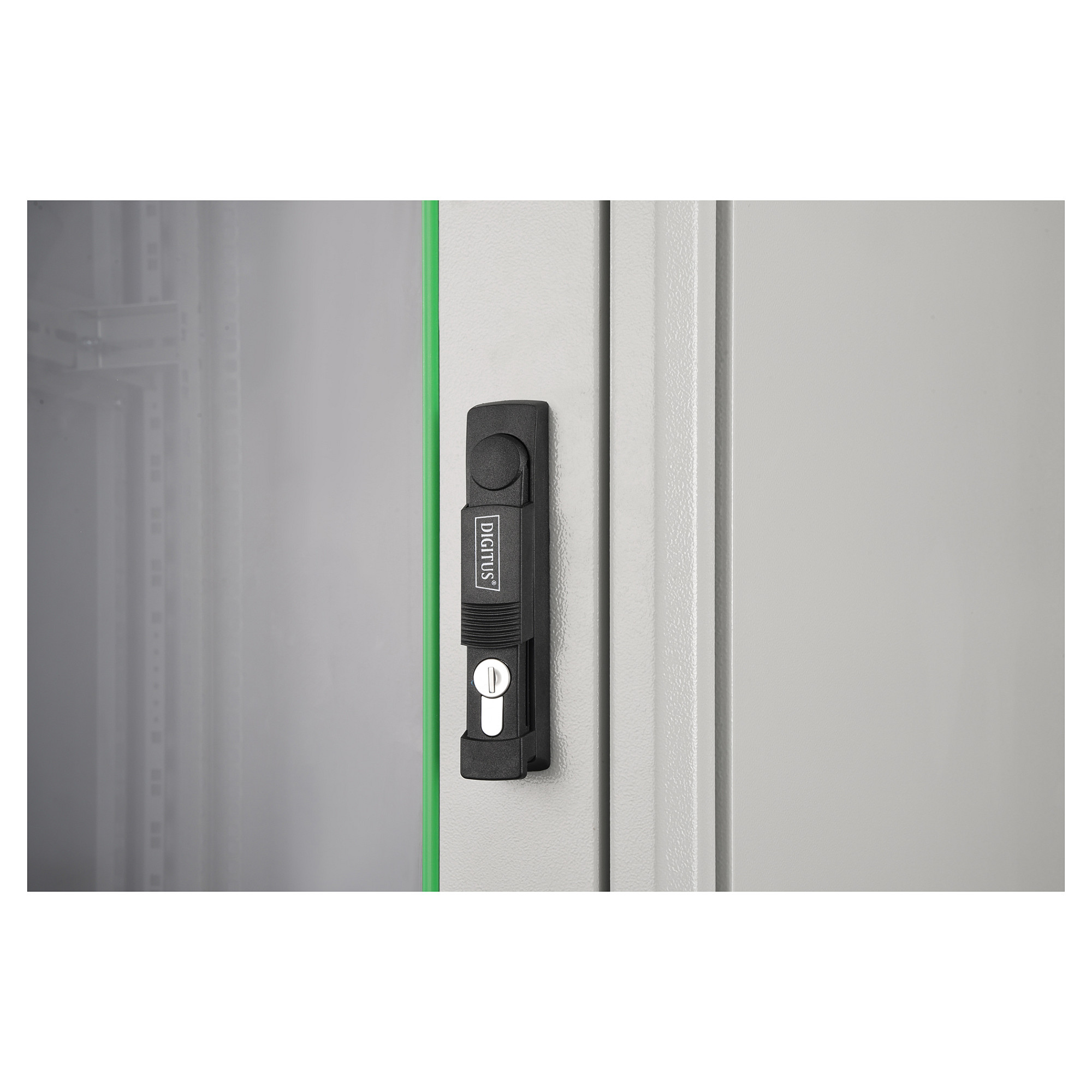 Mrežni ormar DIGITUS Unique Light 42U 800x800mm (DN-19 42U-8/8-L, 600kg, staklena vrata, sivi)-1