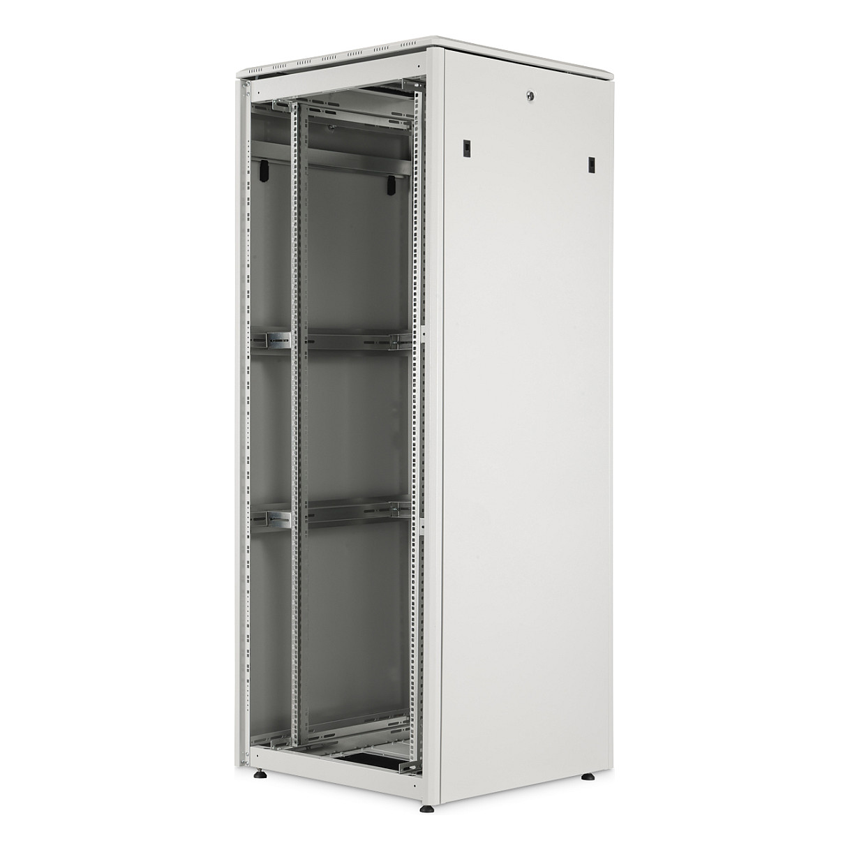 Mrežni ormar DIGITUS Unique Light 42U 800x800mm (DN-19 42U-8/8-L, 600kg, staklena vrata, sivi)-2