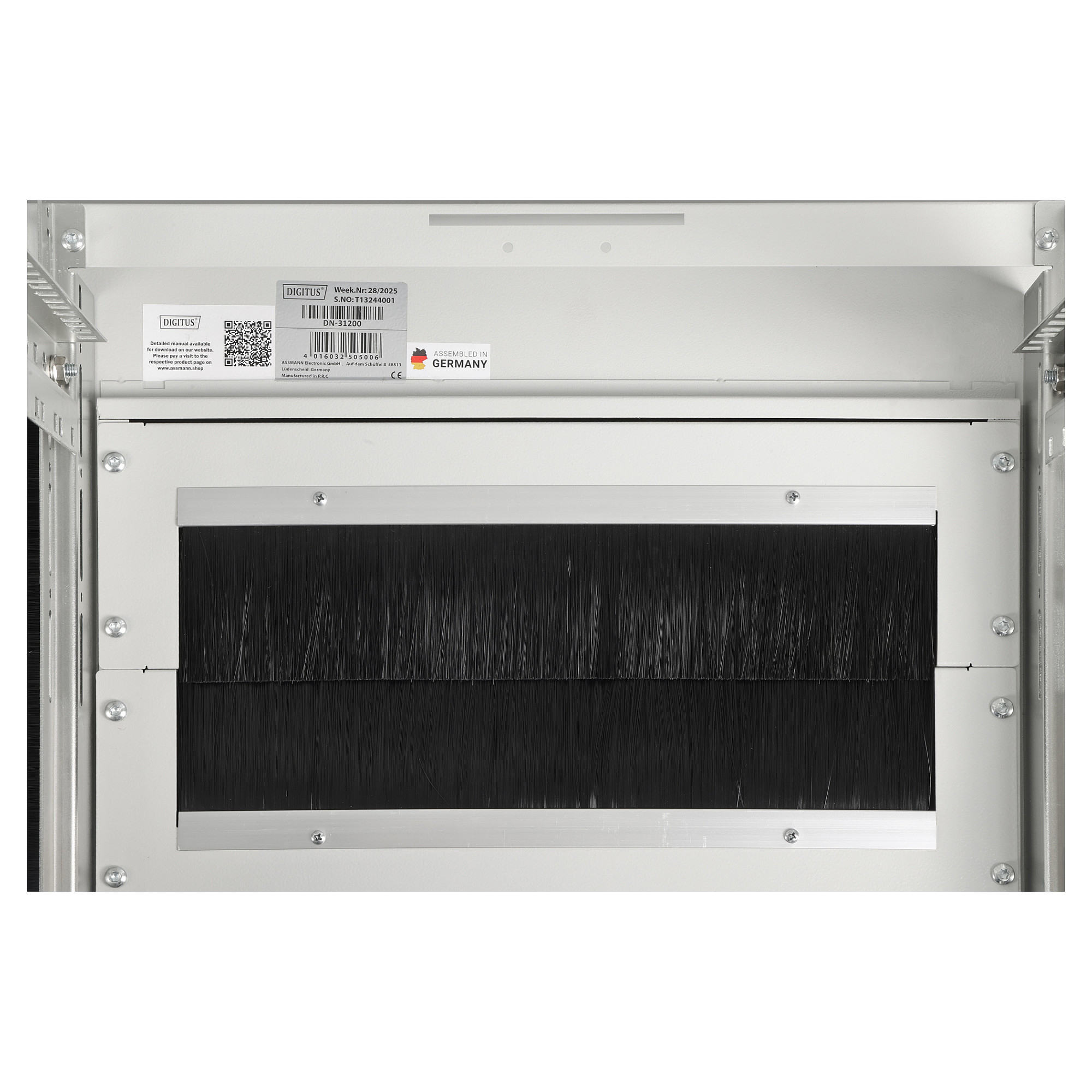 Mrežni ormar DIGITUS Unique Light 42U 800x800mm (DN-19 42U-8/8-L, 600kg, staklena vrata, sivi)-3