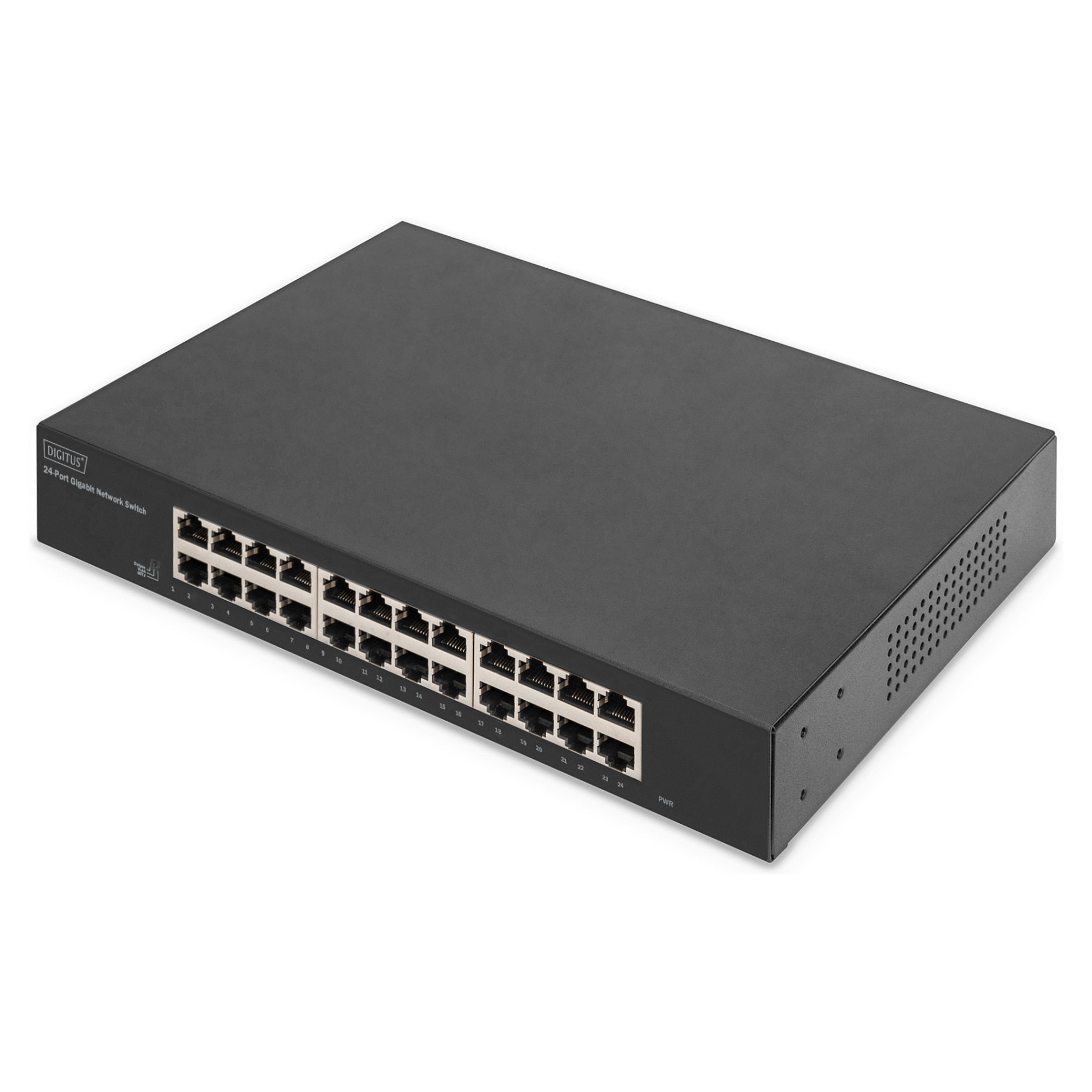 Mrežni switch DIGITUS DN-80114 (24-Port Gigabit, 19" rackmount, neupravljivi)-0