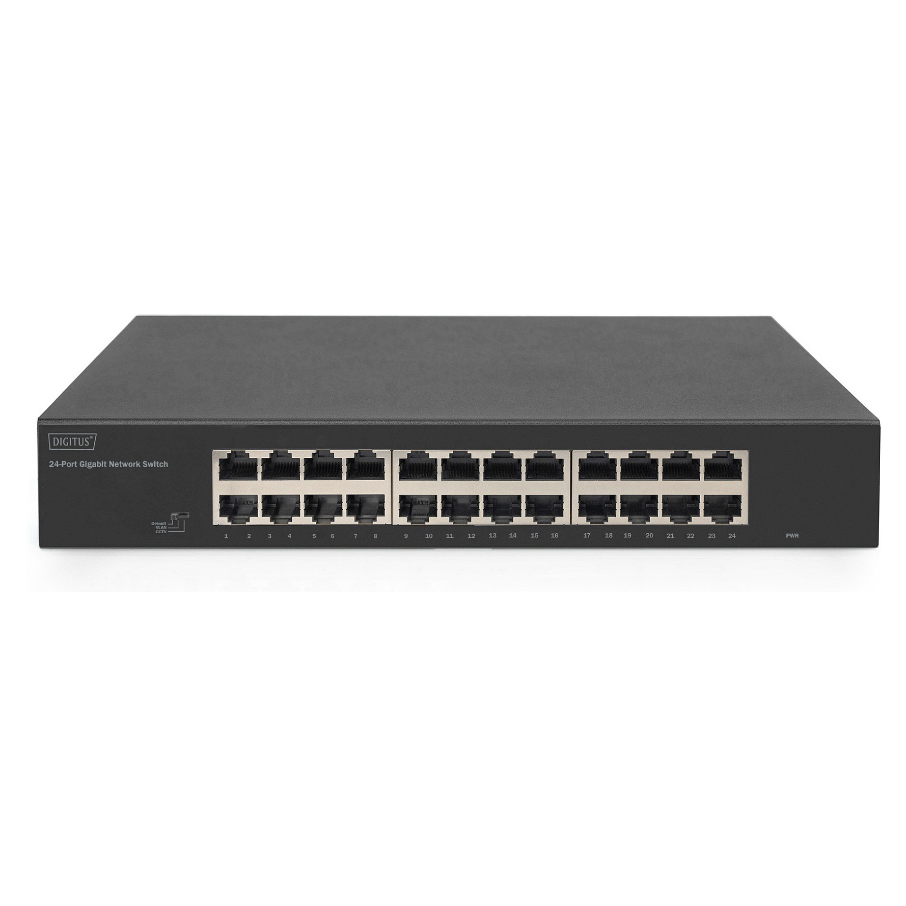 Mrežni switch DIGITUS DN-80114 (24-Port Gigabit, 19" rackmount, neupravljivi)-1