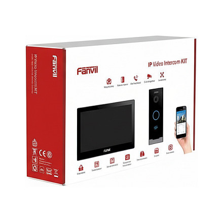 Video portafon kit FANVIL VIK-01 (i504W unutarnja jedinica + i60 vanjska jedinica, Wi-Fi, HD video)-0