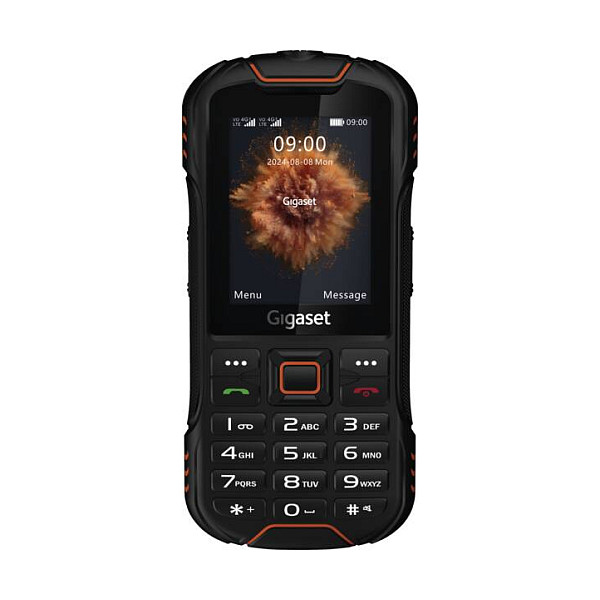 Mobitel GIGASET GLX 8 PLUS (2,4" LCD, 240 x 320, IP68, 2 MP, 2500 mAh, Dual SIM, crno-narančasta boja)