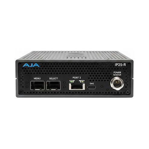 AJA IP25-R 4K SMPTE ST 2110 u 12G-SDI/HDMI Konverter (2x 25GbE SFP28)-0