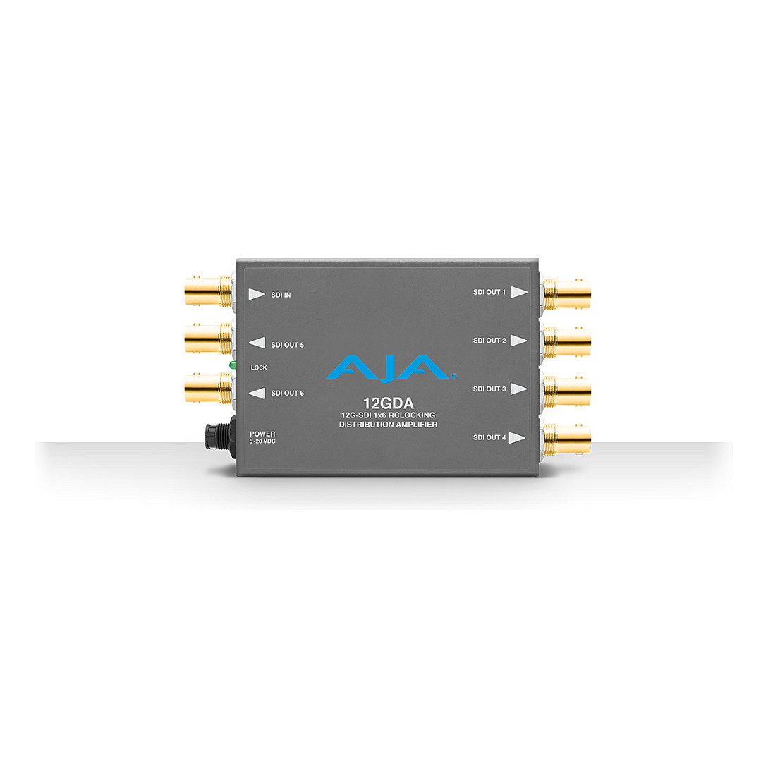 AJA 12GDA pojačalo za distribuciju signala (1x6, 12G-SDI, Reclocking)