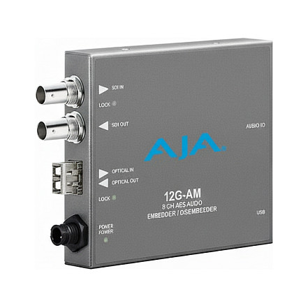 AJA 12G-AM 8-kanalni 12G-SDI AES Audio Embedder/Disembedder (4K/UltraHD podrška)-0