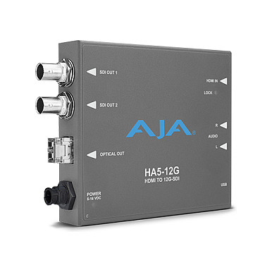AJA HA5-12G-T video konverter (HDMI 2.0 u 12G-SDI, Fiber SFP, 4K/UltraHD)-0