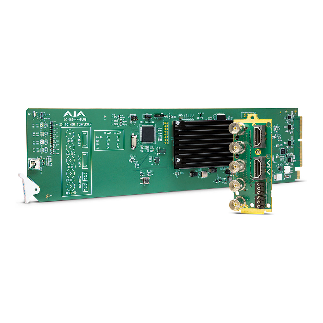AJA OG-Hi5-4K-Plus 3G-SDI u HDMI 2.0 Konverter (openGear, 4K/UltraHD 60p, HDR)-0