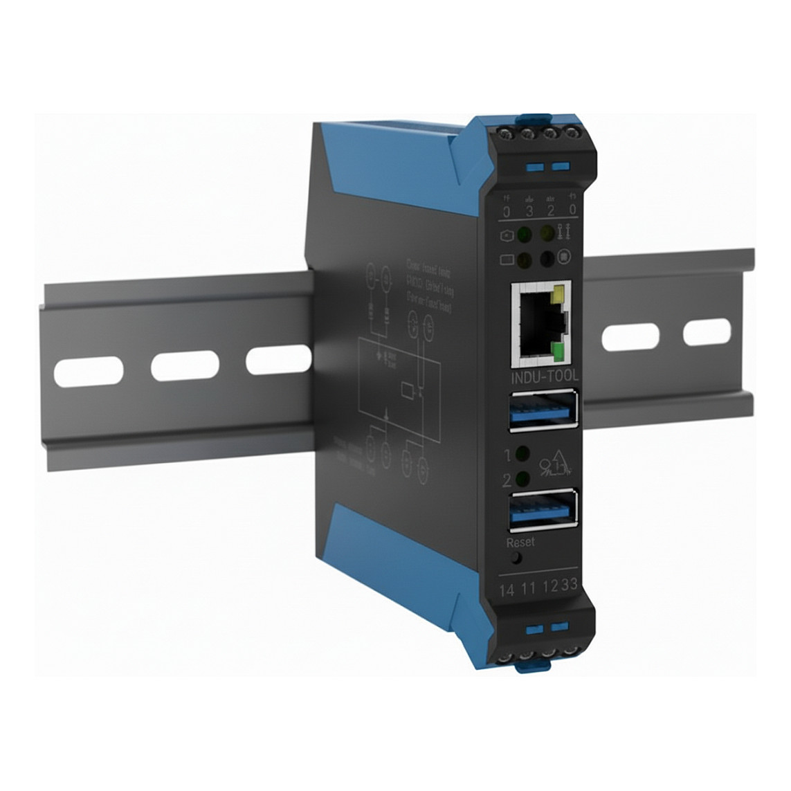 Mrežni poslužitelj za USB uređaje SEH INU-100 (1x USB 3.0, Gigabit LAN, DIN rail)-0