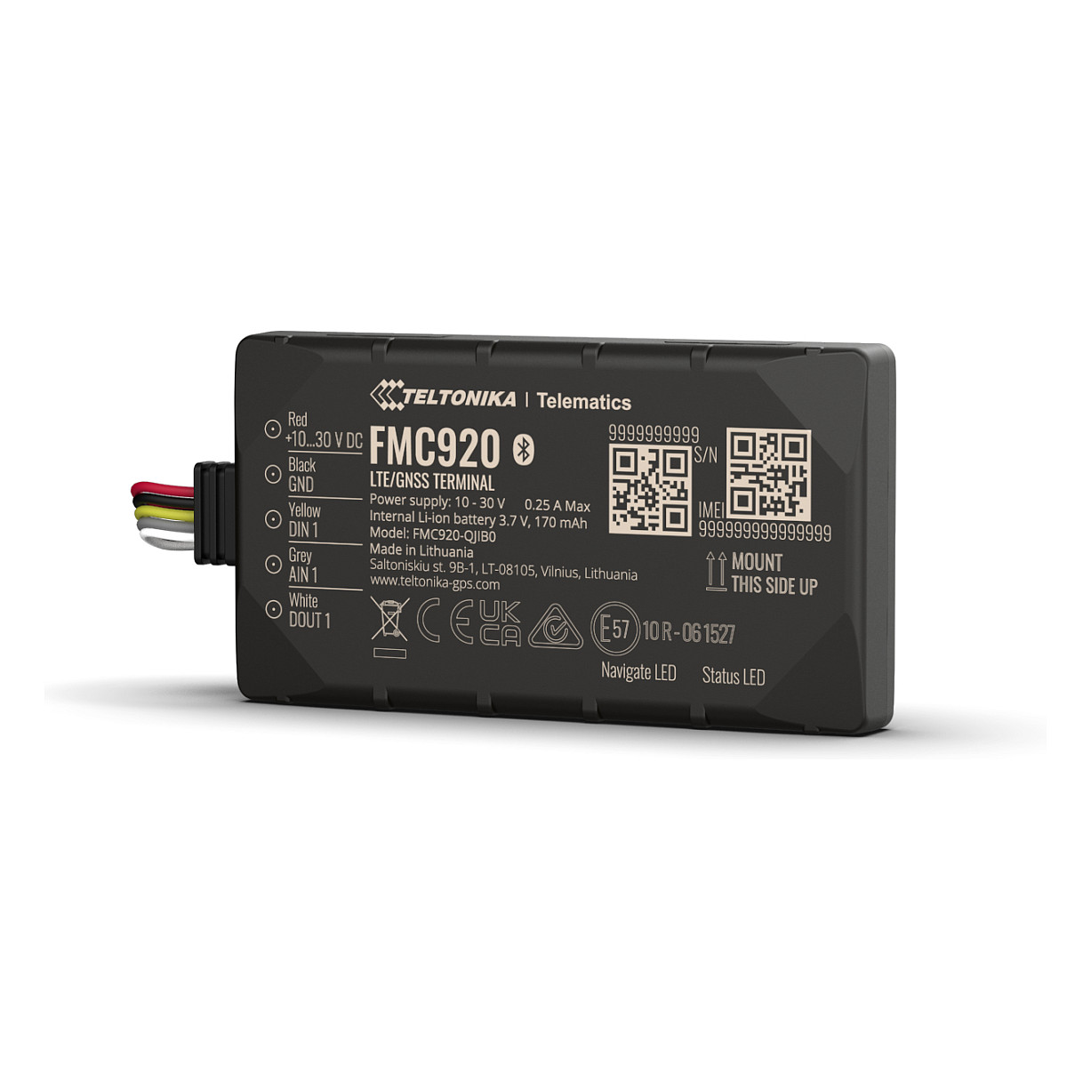 GPS Lokator TELTONIKA FMC920 (4G LTE Cat 1, GNSS, Bluetooth, interna baterija)-2
