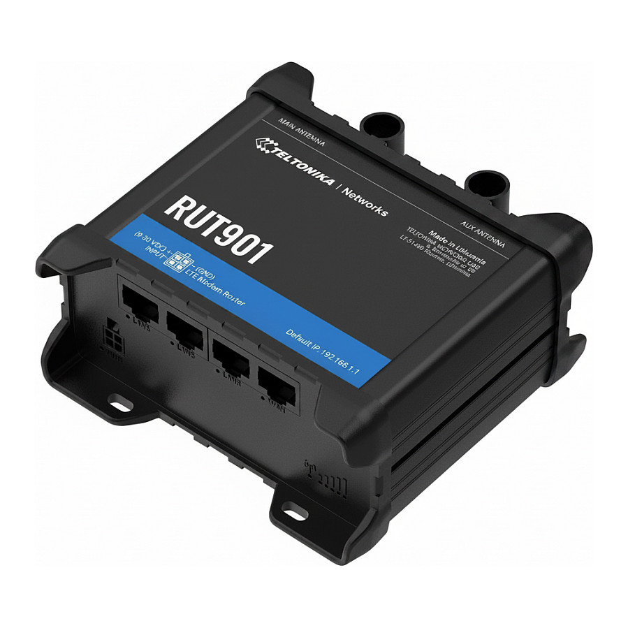 4G/LTE Router TELTONIKA RUT901 (Dual SIM, 4x LAN, Wi-Fi, Industrijski)