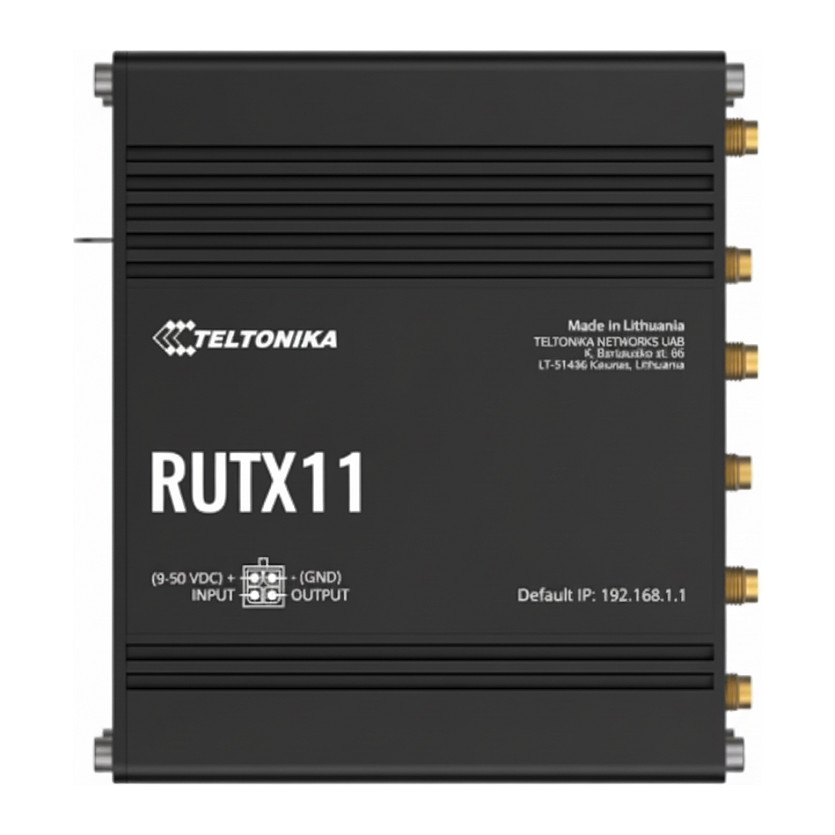 Router TELTONIKA RUTX11 (LTE Cat 6, Dual-SIM, 4x Gigabit LAN, AC WiFi, GNSS)-0