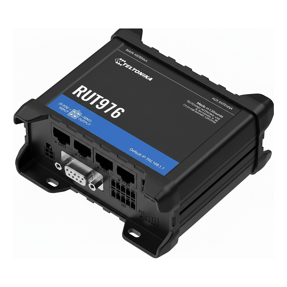 5G Industrijski Router TELTONIKA RUT976 (Dual SIM, 4x LAN, Wi-Fi, 5G RedCap)