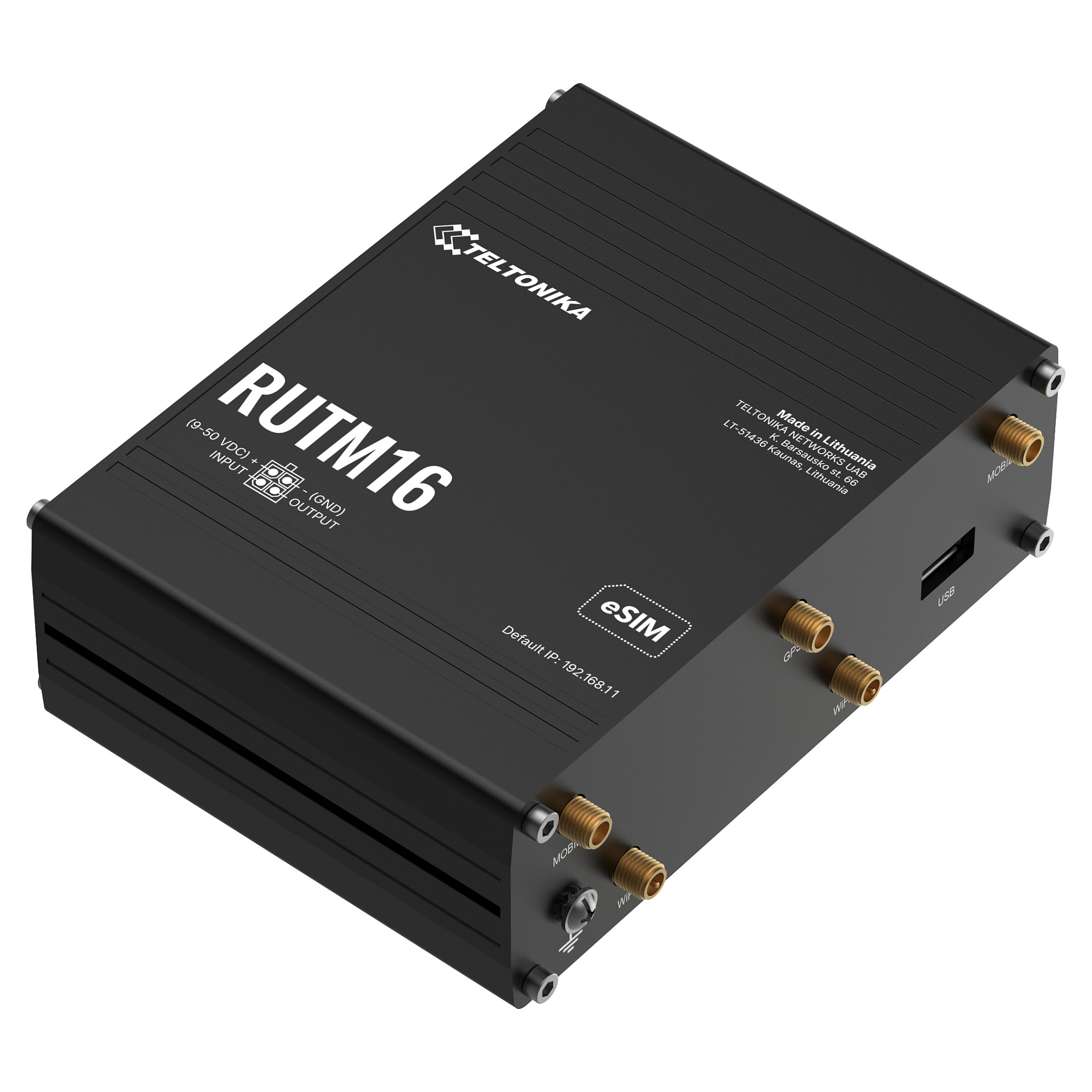 Router TELTONIKA RUTM16 (LTE Cat 6, Dual SIM, GNSS, RutOS)-4