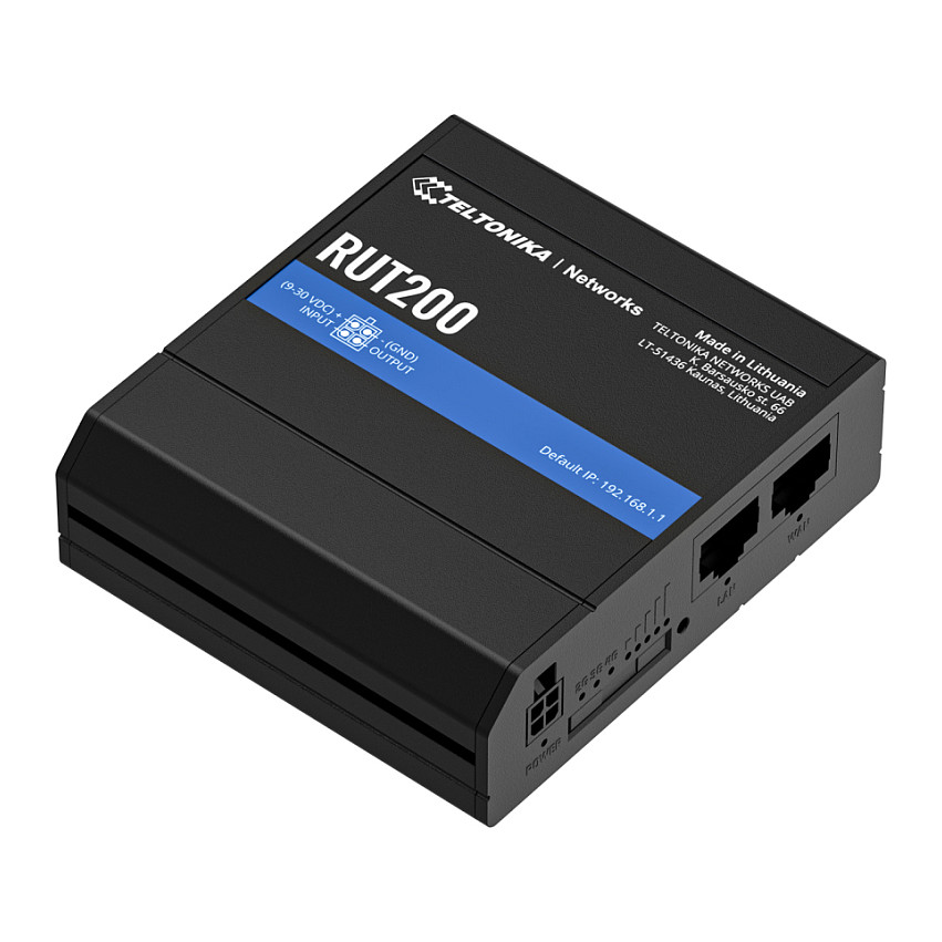 4G/LTE Industrijski Router TELTONIKA RUT200 (Wi-Fi, 2x Ethernet, Industrijski dizajn)-2
