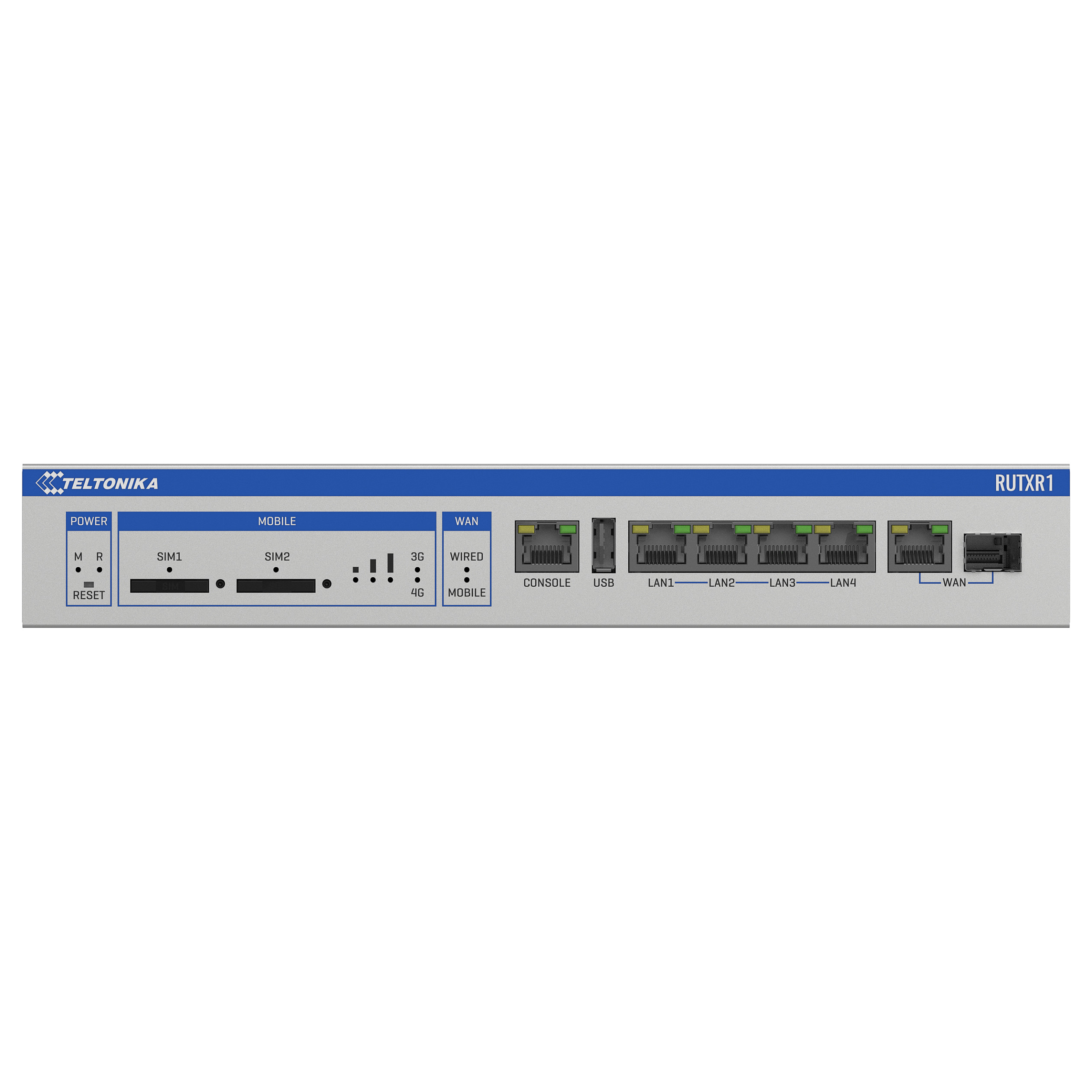 Router TELTONIKA RUTXR1 (LTE Cat 6, SFP, 5x GbE, Dual SIM, Rackmount)-0