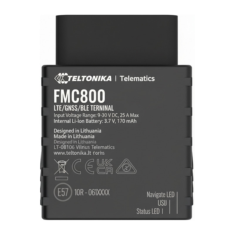 GPS lokator TELTONIKA FMC800 (LTE Cat 1, OBDII, Bluetooth, GNSS)-0