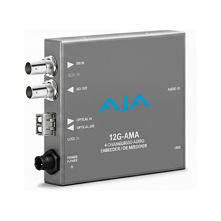 AJA 12G-AMA 4-kanalni audio embedder/disembedder (12G-SDI, 4K/UltraHD)