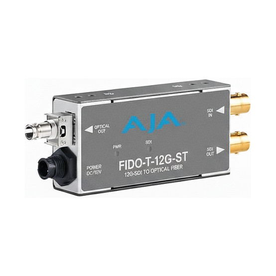 AJA FiDO-T-12G-ST 12G-SDI u ST Fiber konverter (4K/UltraHD, do 10 km)-0
