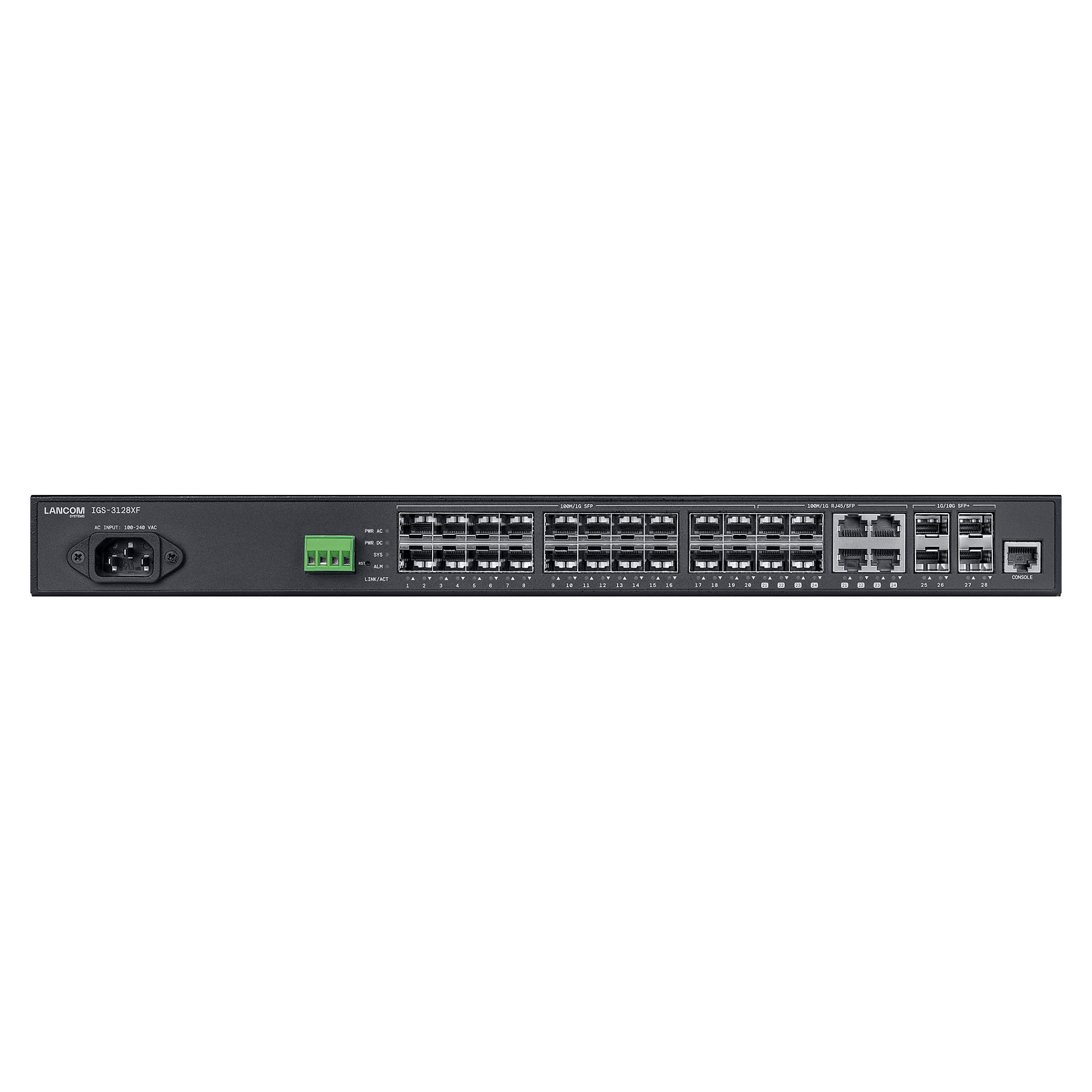 Mrežni switch LANCOM IGS-3128XF (28-portni, 20x SFP, 4x 10G SFP+, 4x Combo, L2/L3, Managed)-0