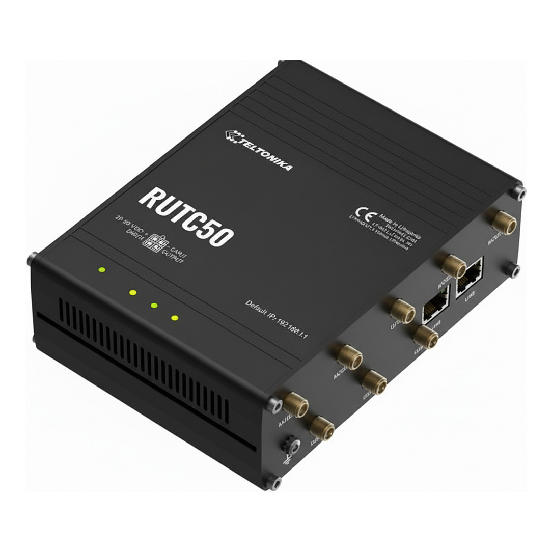 5G Router TELTONIKA RUTC50 (WiFi 6, Dual SIM, 5x Gigabit Ethernet)