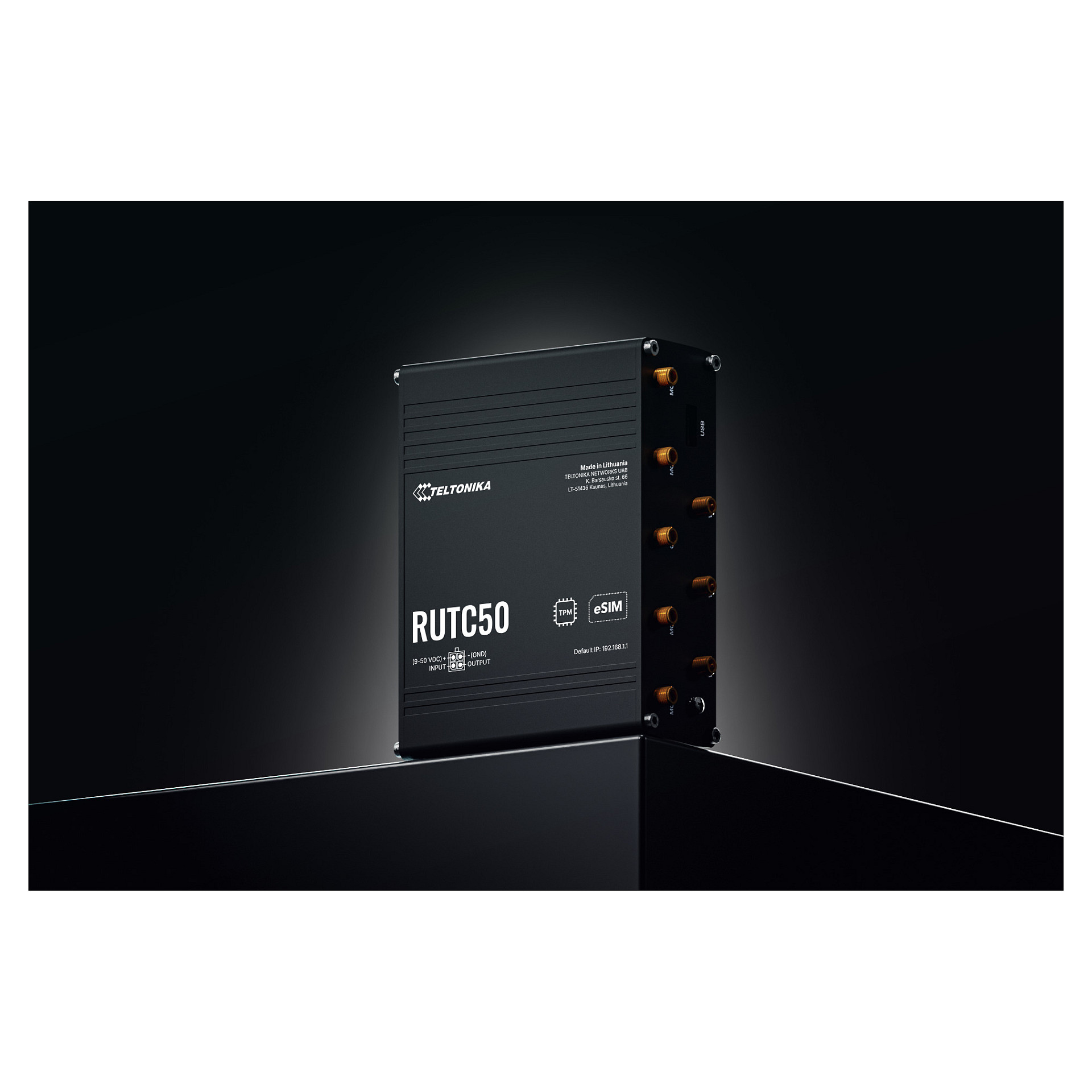 5G Router TELTONIKA RUTC50 (WiFi 6, Dual SIM, 5x Gigabit Ethernet)-5