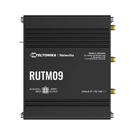 4G LTE Router TELTONIKA RUTM09 (CAT6, Dual SIM, 4x Gigabit Ethernet, GNSS)-0