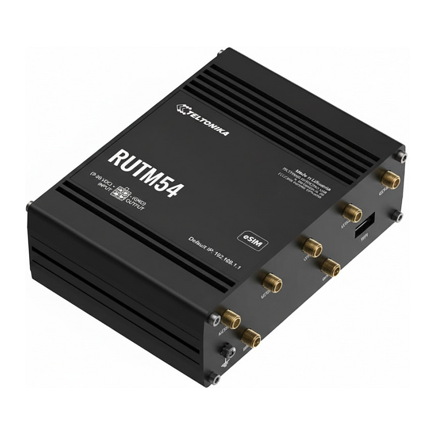 Router TELTONIKA RUTM54 (5G, Dual SIM, Wi-Fi 6, 5x Gigabit LAN)