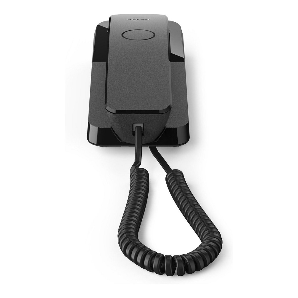 Žičani telefon GIGASET Desk 200 (10 brojeva za brzo biranje, LED, zidna montaža) crni-2