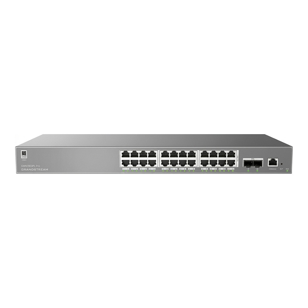Mrežni switch GRANDSTREAM GWN7803P (24x GbE PoE+, 4x SFP, 360W)-0