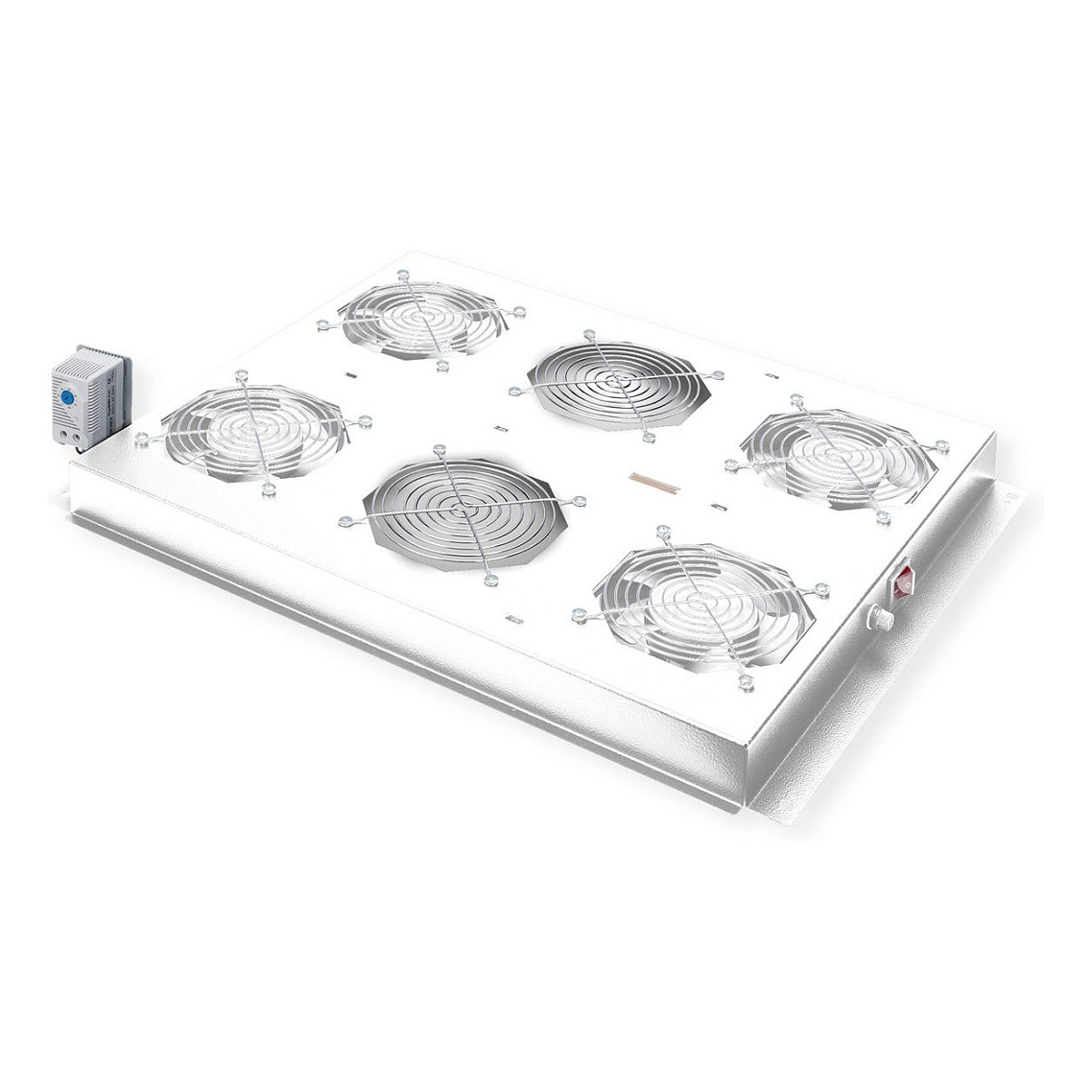 Ventilatorska jedinica za mrežni ormar ROLINE 19" (4 ventilatora, termostat, siva)