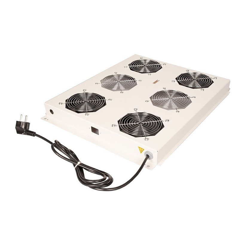 Ventilacijska jedinica ROLINE 19" za PRO seriju (4 ventilatora, termostat, siva)-1