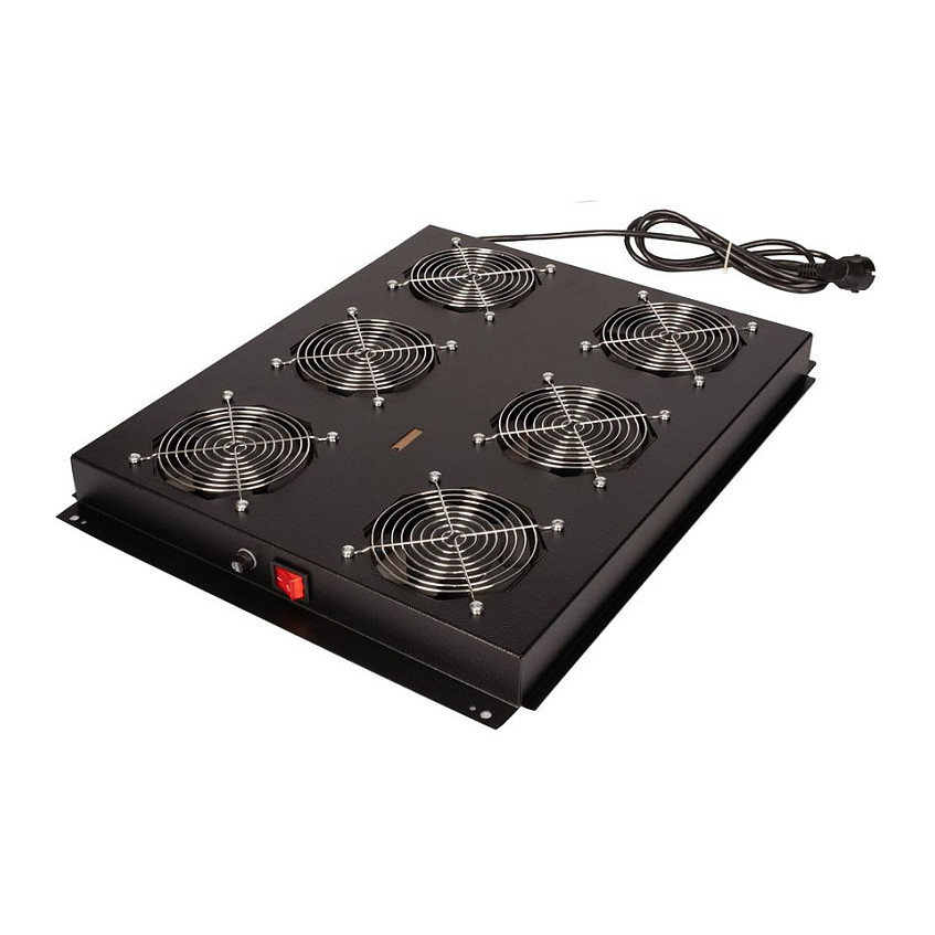 Ventilatorska jedinica za mrežni ormar ROLINE 19" (6 ventilatora, ON/OFF, za PRO seriju) crna-0