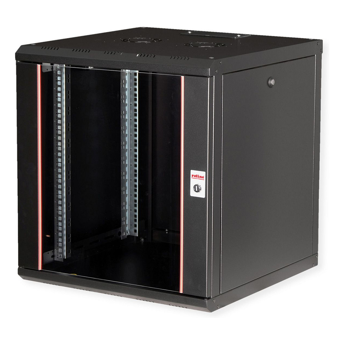 Mrežni ormar ROLINE 19" Pro 12U (600x600mm, zidni, crni)-0