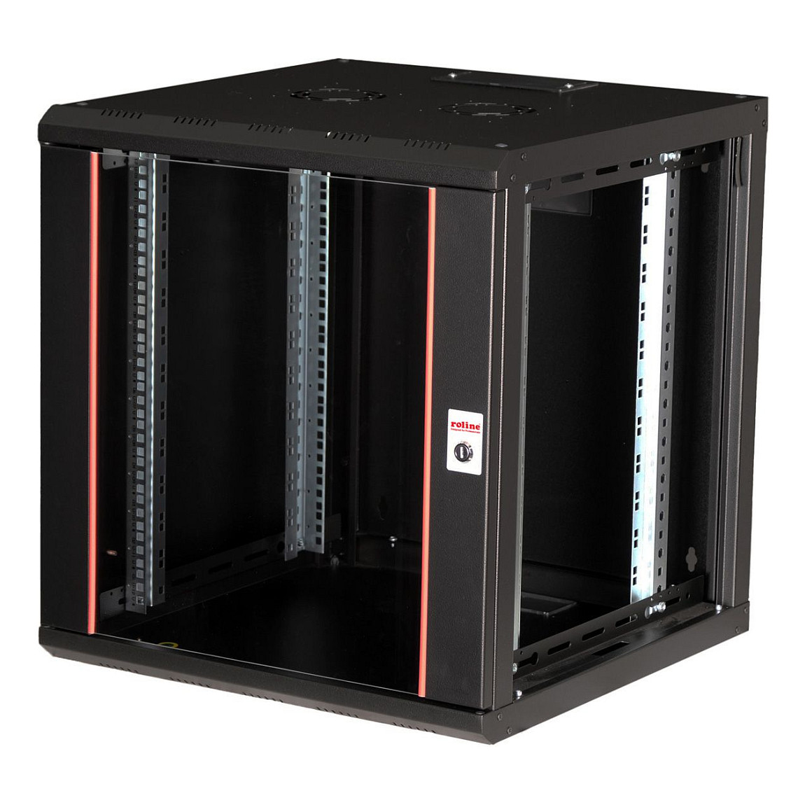 Mrežni ormar ROLINE 19" Pro 12U (600x600mm, zidni, crni)-1