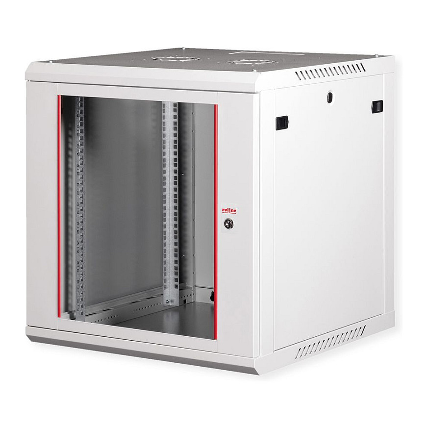 Zidni mrežni ormar ROLINE Basic Plus 12U (600x600mm, sivi)-0