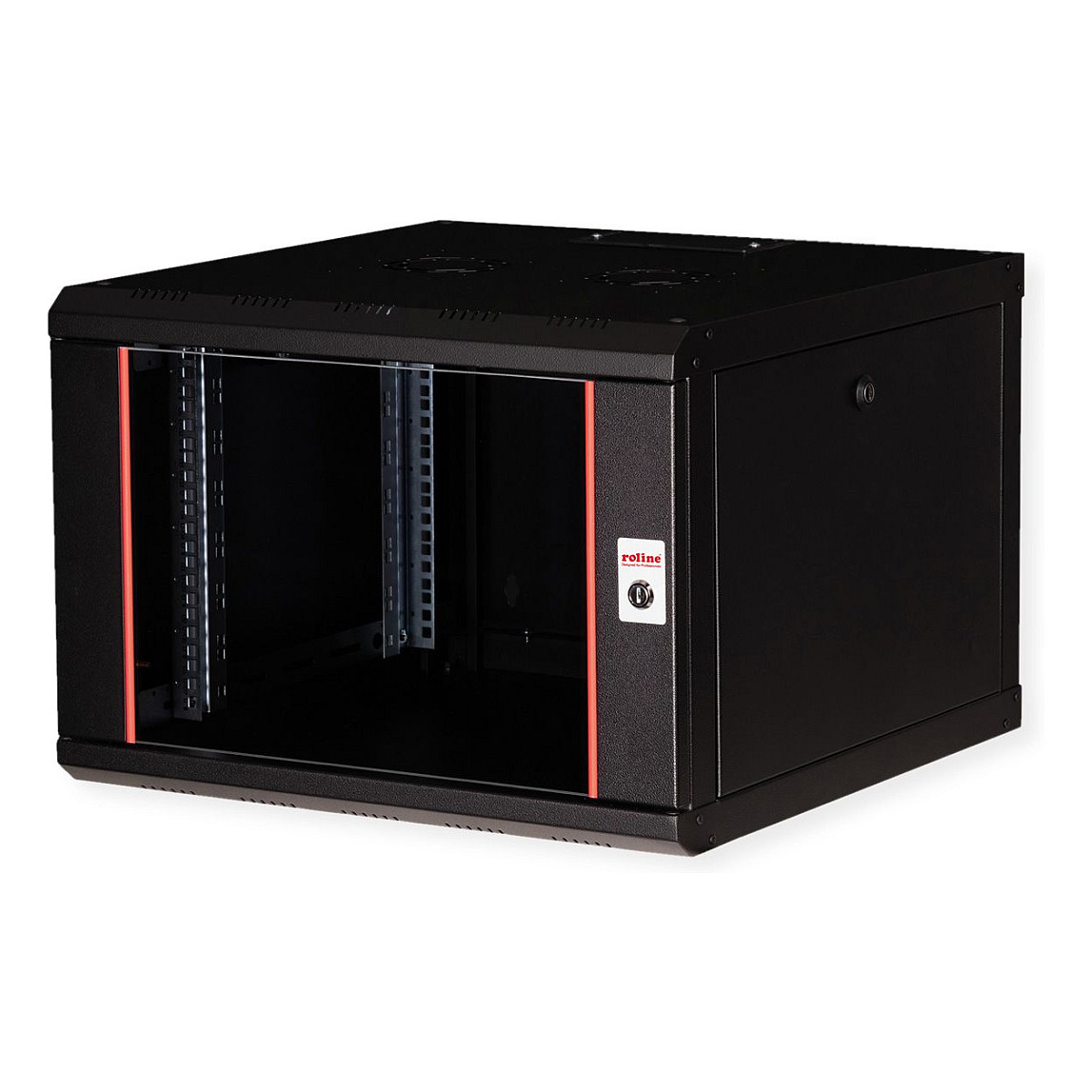 Zidni mrežni ormar ROLINE Pro 7U (19", 600x600mm, crni)