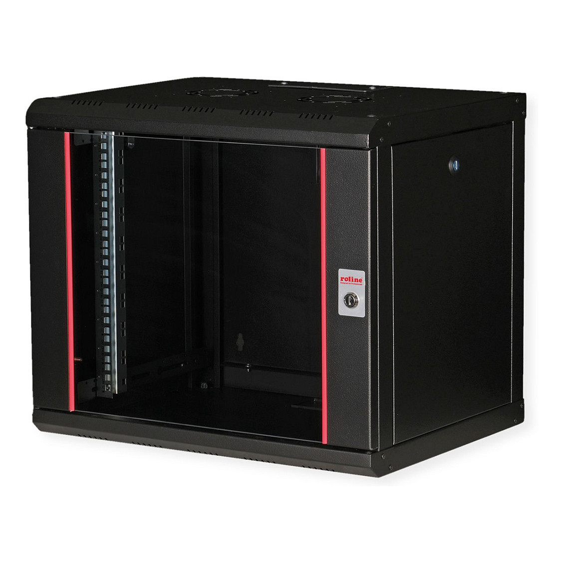 Mrežni ormar ROLINE 19" Pro 9U (600x450mm, zidni, crni)