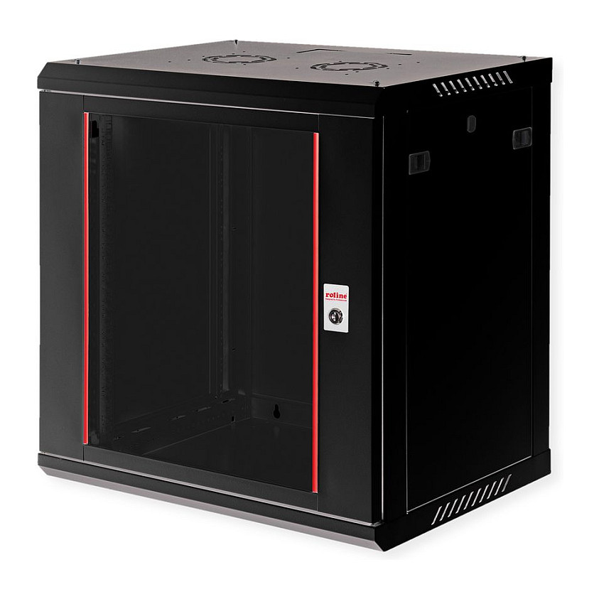 Mrežni ormar ROLINE 19" Basic Plus 12U (zidni, 600x450mm, staklena vrata)-0