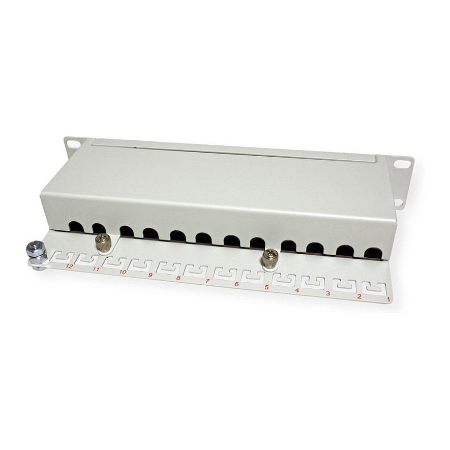 Patch panel ROLINE 10" 12-portni Cat.6A (Class EA, oklopljen)-4