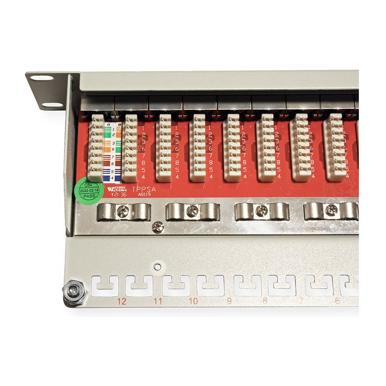 Patch panel ROLINE 10" 12-portni Cat.6A (Class EA, oklopljen)-5