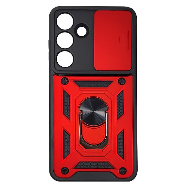 Zaštitna maskica MAX MOBILE Anti-Shock with Ring za Samsung Galaxy A57 crvena