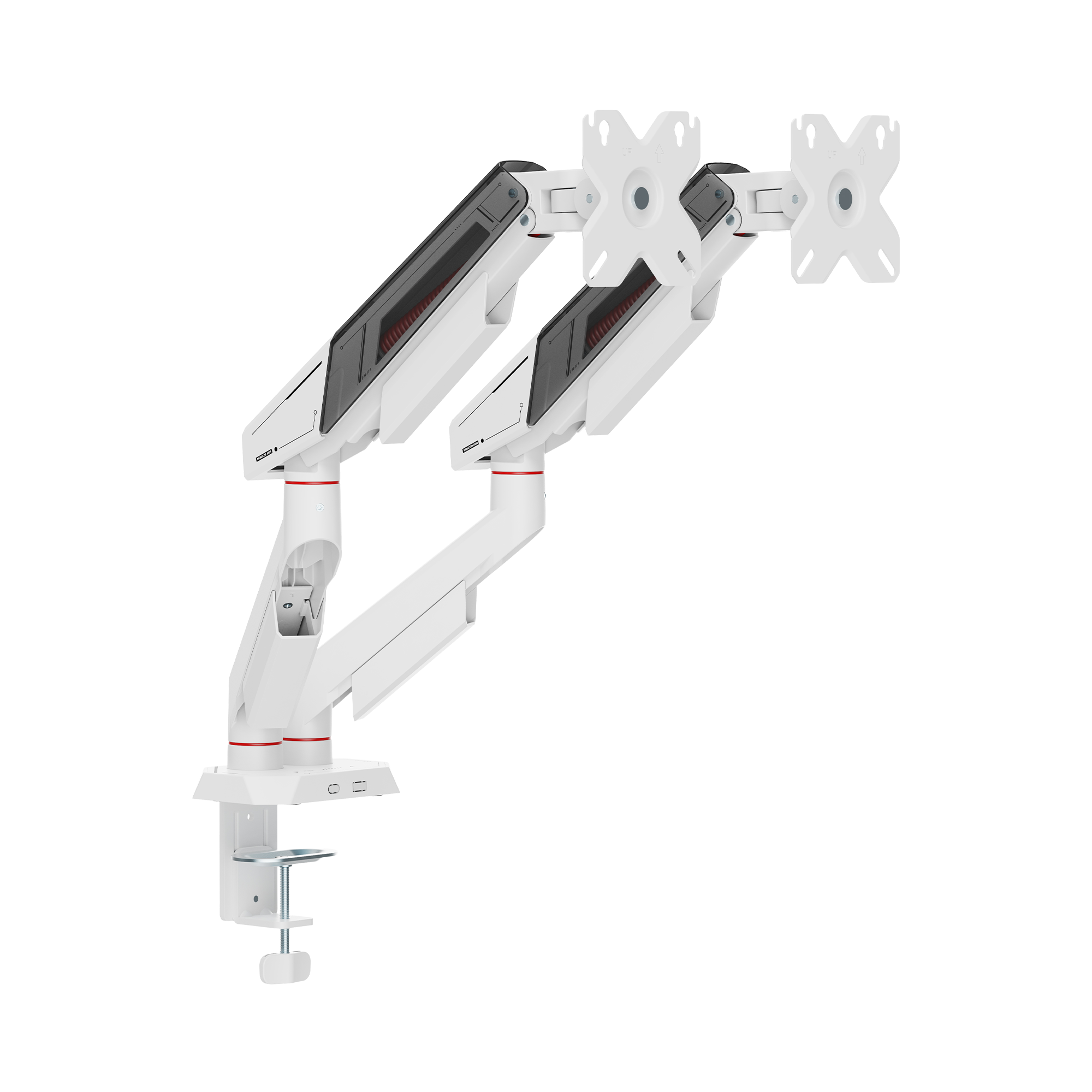 Stalak za monitor WHITE SHARK GMS-3211 KHUFU-II (za 2 monitora 17"-32", do 9 kg, plinska opruga)