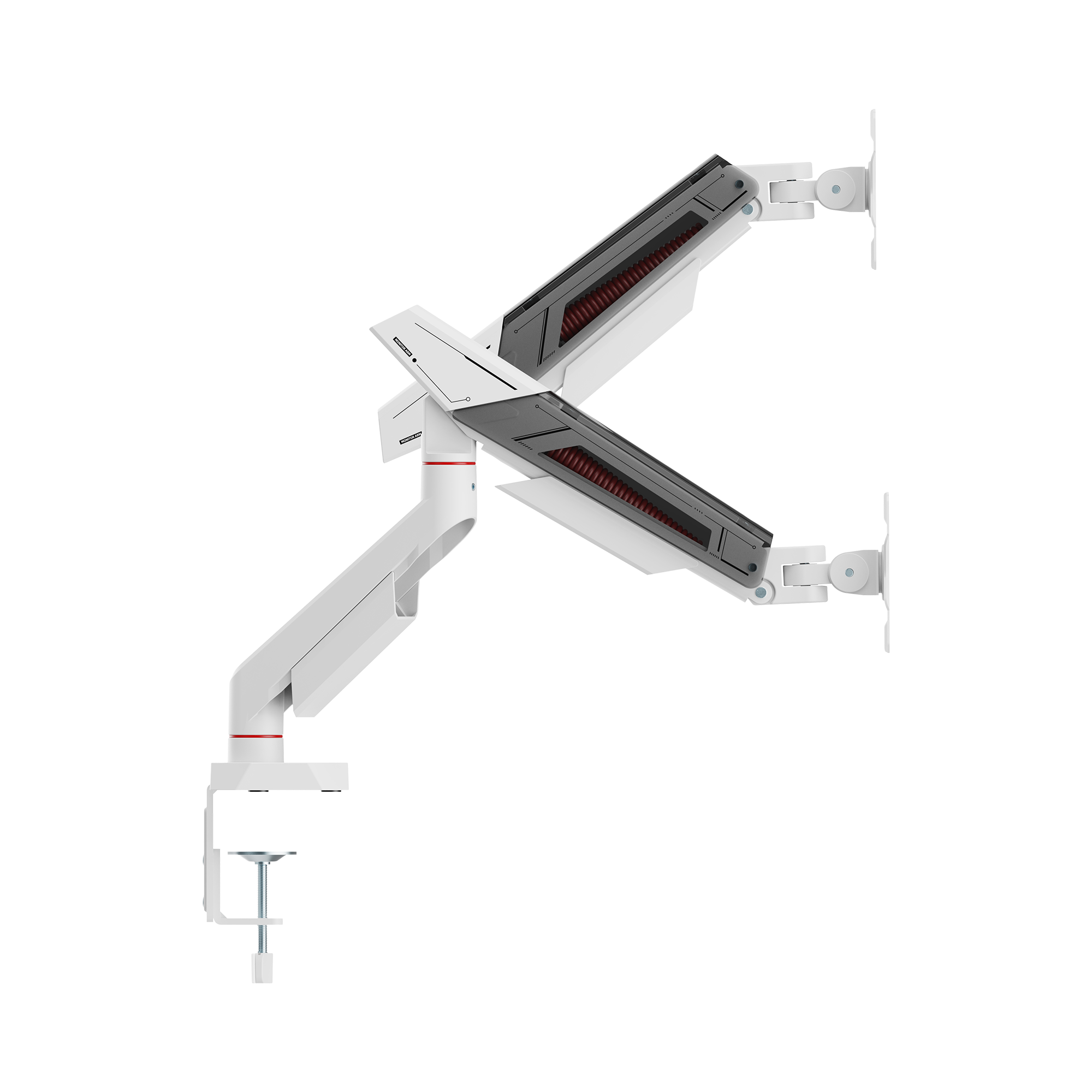 Stalak za monitor WHITE SHARK GMS-3211 KHUFU-II (za 2 monitora 17"-32", do 9 kg, plinska opruga)-3