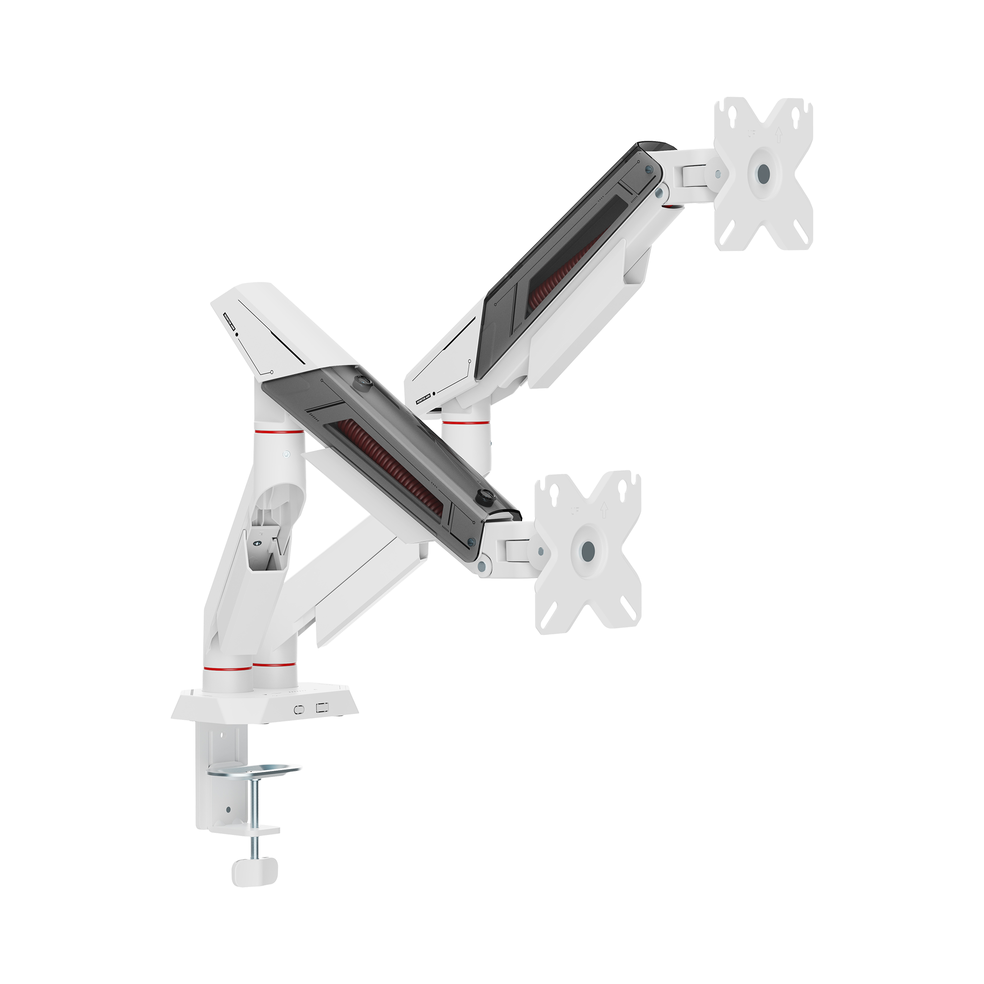 Stalak za monitor WHITE SHARK GMS-3211 KHUFU-II (za 2 monitora 17"-32", do 9 kg, plinska opruga)-10